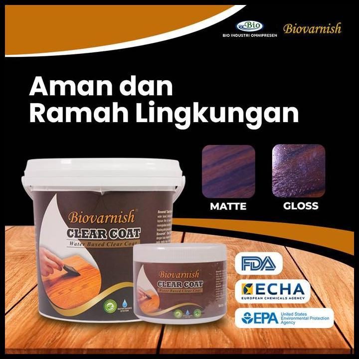 Terlaris Plitur Kayu Jati Belanda Biovarnish Clear Coat Gloss