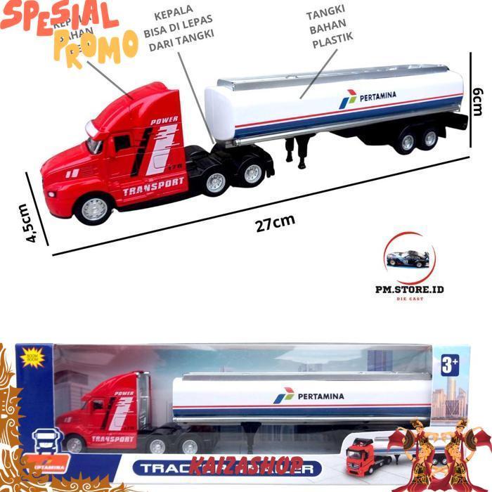 Diecast Truck Tangki Truck Oil Besi Premium Banyak Item
