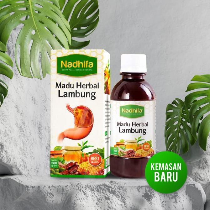 Madu Herbal Lambung Nadhifa / Madu Sehat Lambung Nadhifa 280gr - Madu Spesialis Maag & Typus Penggan