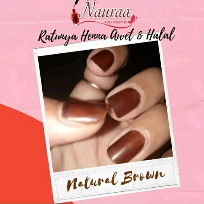 Nail- Naura Henna Muslimah/Kutek Muslimah/Henna Sah Untuk Sholat