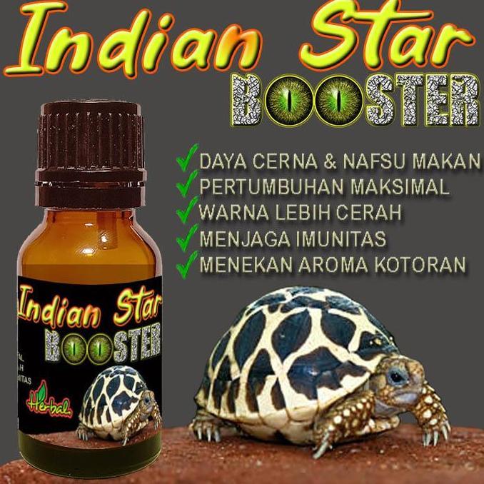INDIAN STAR BOOSTER VITAMIN KURA-KURA DARAT TORTOISE INSTAR OBAT PENAMBAH NAFSU MAKAN HEWAN MEMPERCE