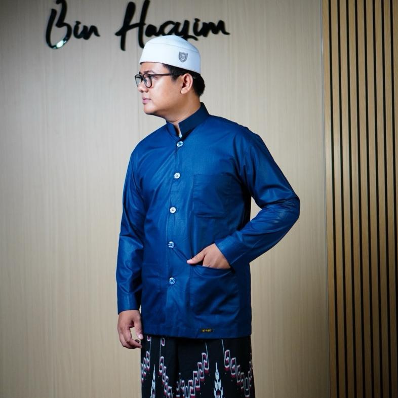 DISKON ALKAFI KOKO HAIBAH AMMU SAKU TEMPEL KANCING BESAR KOKO POLOS PRIA DEWASA