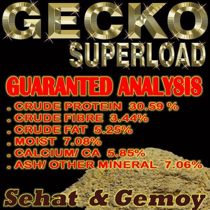 30GR GECKO SUPERLOAD GUTLOAD ESSENTIAL SUPLEMENT FOOD GECKO MAKANAN BERNUTRISI JANGKRIK ULAT HONGKON