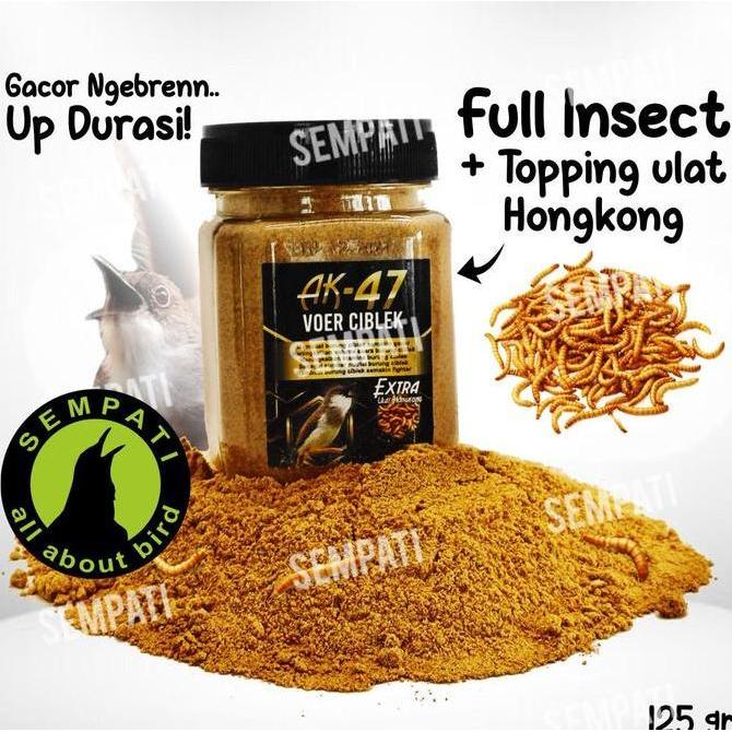 Sempati Voer Ciblek 125Gr Extra Pakan Voer Pur Burung Ciblek Sawah Jawa Prenjak Makanan Penggacor Ga