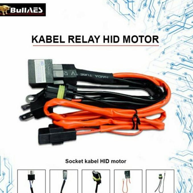 Kabel Hid Motor H4 H6 Kabel Relay Hid 1 Lampu