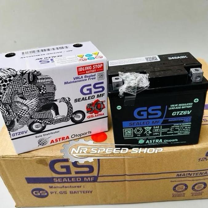 AKI MOTOR GS ASTRA GTZ6V ACCU KERING SUZUKI SATRIA FU 150 RAIDER GSX R150 GSX S150 MF GTZ6V ASTRA OT
