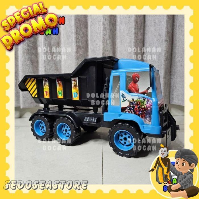 Mainan Truk Tarik Oleng Dump Truck Pasir Suara Tektek Murah Tmd 01