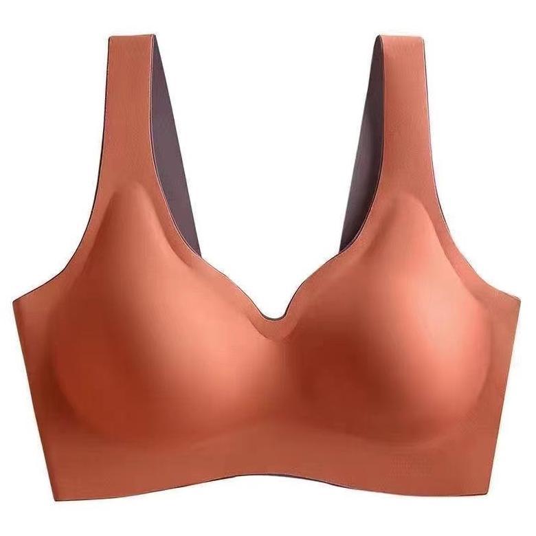 EXCLUSIVE THAI LATEX PADDED BRA WOMEN SEAMLESS NON-WIRED SEXY LACE VEST-STYLE BRA TOP