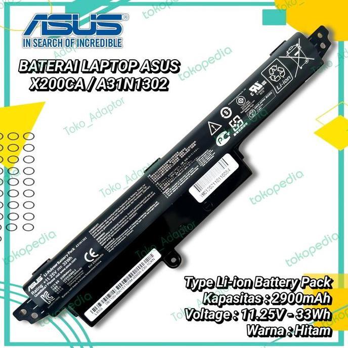 TERBARU - Baterai Battery Original Asus X200 X200CA X200M X200MA F200CA
