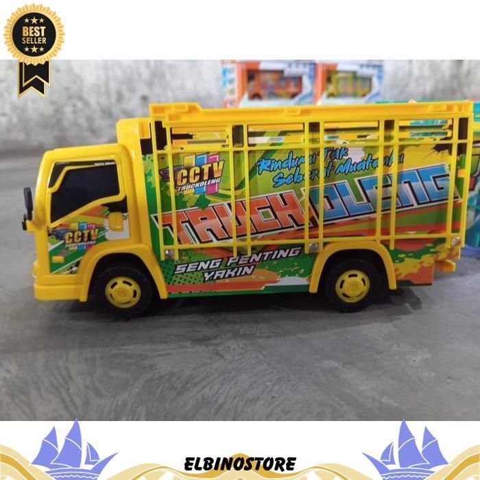 Jspt-01 Mainan Anak Truk Oleng Kanan Kiri Music Telolet Dan Lampu Truck Canter Sni