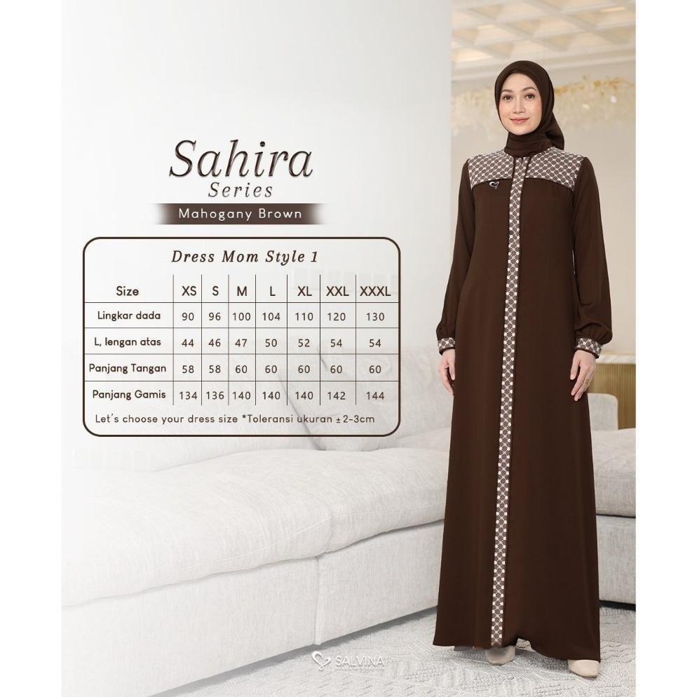 FAST DELIVERY SARIMBIT SAHIRA (MAHOGANY BROWN) BY SALVINA HIJAB | SARIMBIT SALVINA | SARIMBIT 2026