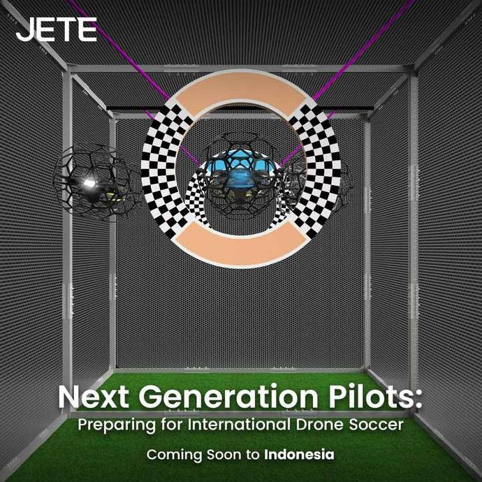 Drone Soccer JETE DS1 Drone Bola Remote Control Drone Terbang 360 Flip Hover Drone RCPermainan (TERB