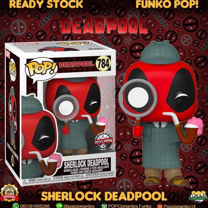 Funko POP Marvel - Deadpool 30th Anniversary - Sherlock Deadpool #784 (TERBAIK) (TERBARU) (TERMURAH)