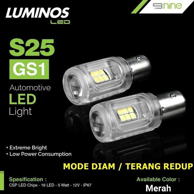 Lampu Led Rem Stop Mobil Motor S25 Putar Extreme Bright Luminos