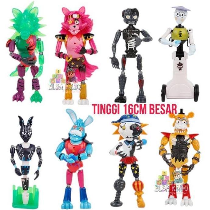 Ready mainan fnaf figure five nights at freddy security breach
