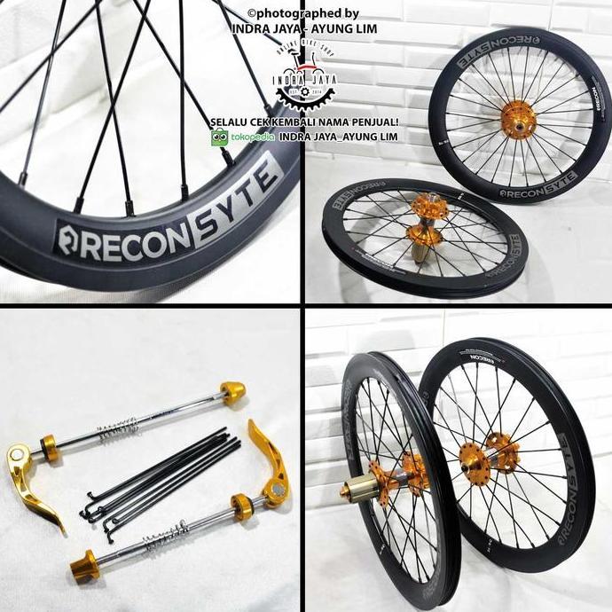 WHEEL SET RECON SYTE 16 -349 DISC BRAKE - WARNA HUB FREE HUB GOLD