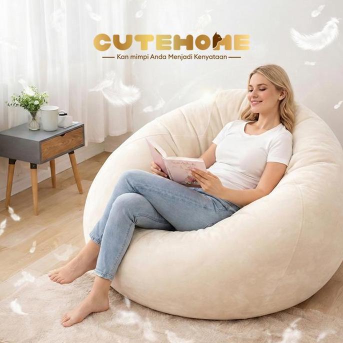 TERMURAH - Hadiah Ulang Tahun Sofa Bola Tiup Baru Sofa Malas Berkelompok PVC Desain Kreatif Trendi S