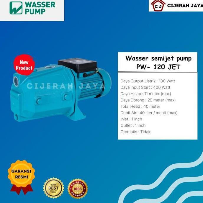 NEW WASSER POMPA SEMI JETPUMP PW 120 JET / SEMI JET WASSER PW120JET PW 120JET MANUAL