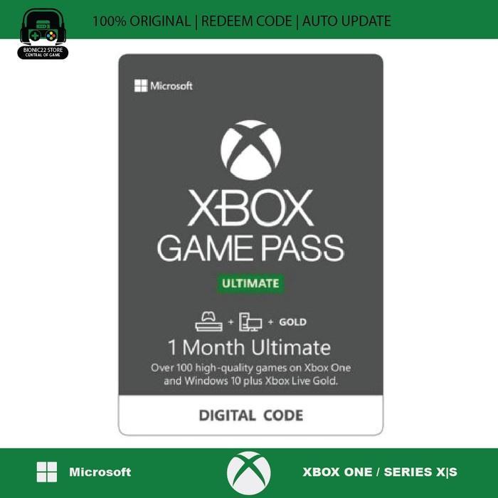 Gamepass Xbox Ultimate 1 Bulan For Pc | Xbox One Series S/X Dan Xcloud