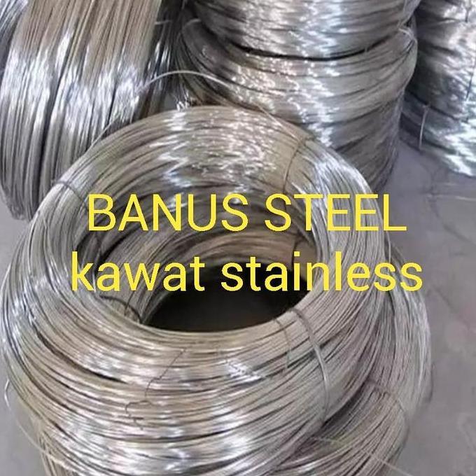 Kawat stainless hard 1 mm 304 per KG / kawat las argon stainless hard
