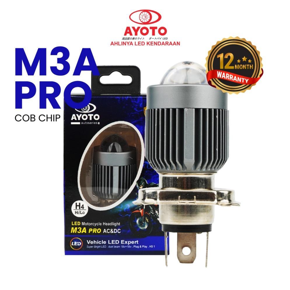 AYOTO LAMPU LED MOTOR MOBIL KAKI 3 H4 SERIES PREMIUM
