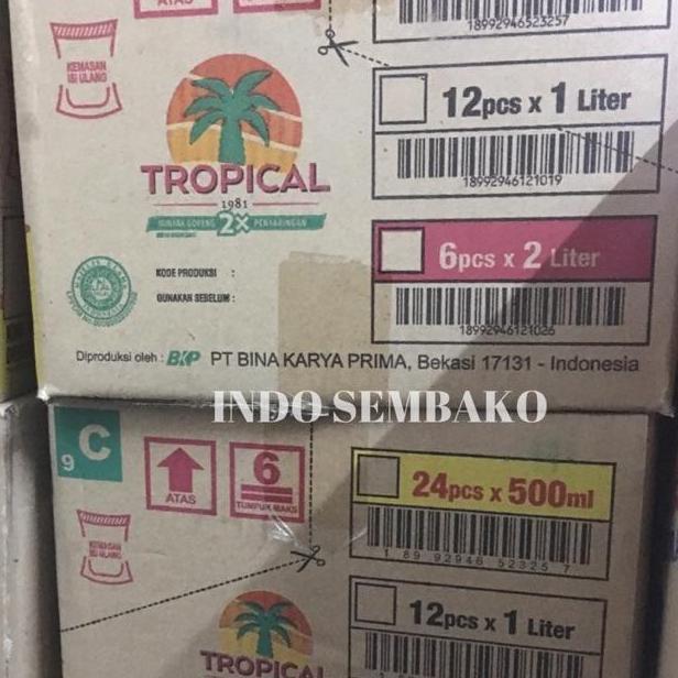 Pilihan- Minyak Tropical Dus 1 Liter X 12 Botol Refill / Minyak Goreng Tropical 1L Karton / Minyak M