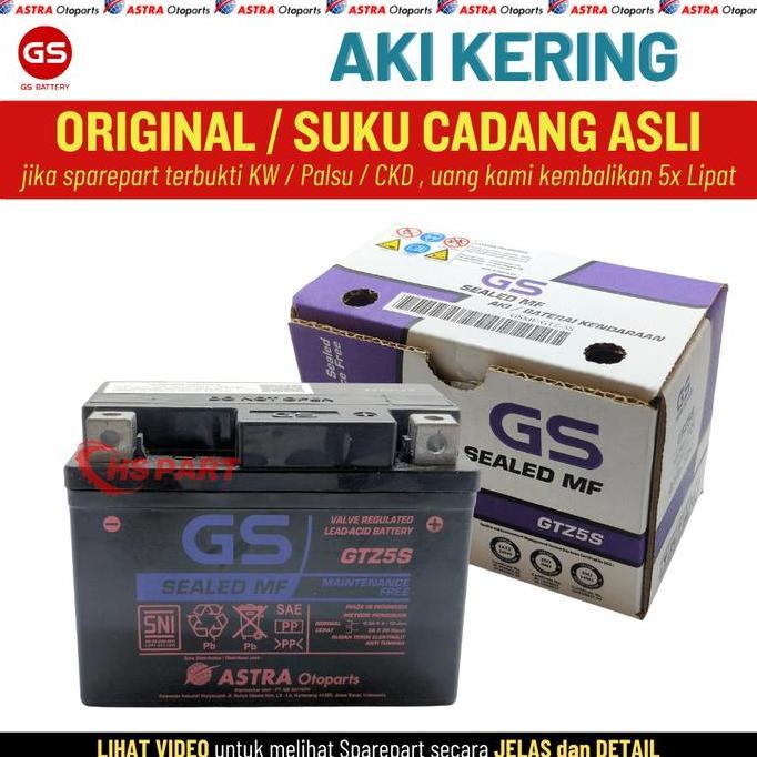 Aki Kering Gtz5S Vixion Old Lama New Xabre Jupiter Mx New Byson Original Gs Astra 100% Murah