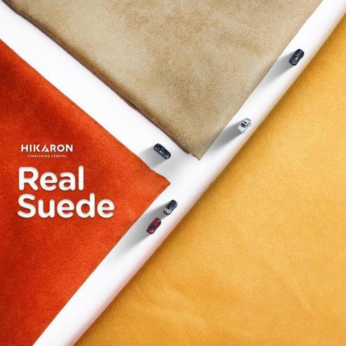 REAL SUEDE : KAIN SOFA MICROFIBER HIKARON - KAIN INTERIOR SUEDE - BAHAN PELAPIS SOFA/KURSI/JOK/BANTA