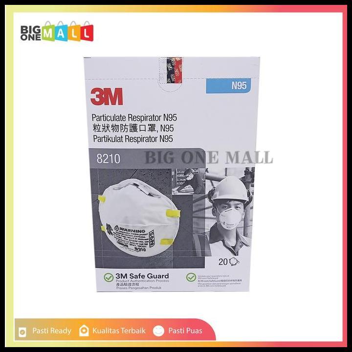 Good Quality Masker 3M 8210, Masker 3M N95 8210 Box Segel, Masker N95 Bukan Kn95