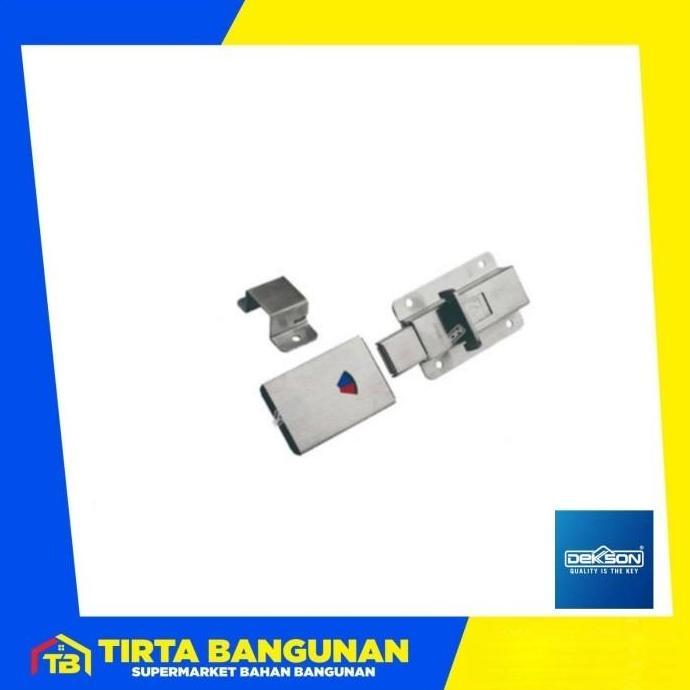 DEKKSON KLV 021 LI KUNCI LAVATORI / GRENDEL KAMAR MANDI SSS SUS304