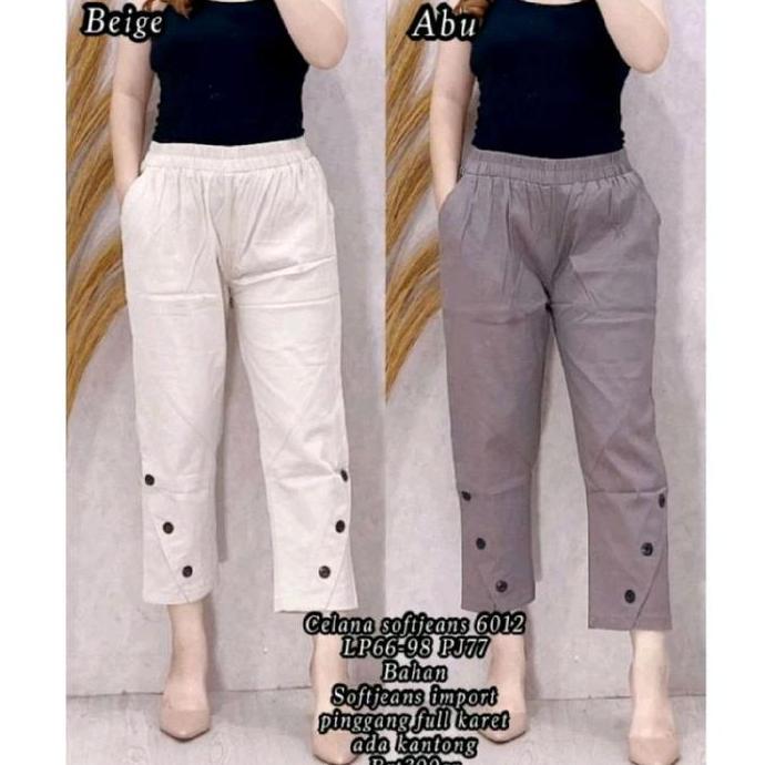 New- Mevin Pants Baggy Pants Celana  Terbaru Variasi Kancing Nyaman Panjang  Katun Twill  Kulot Kant