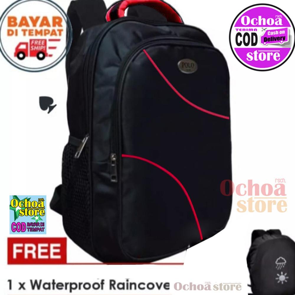 Tas Ransel Sekolah Polo Ransel Backpack Tas Sekolah Wanita / Pria Tas Ransel Sekolah Untuk SD SMP SM