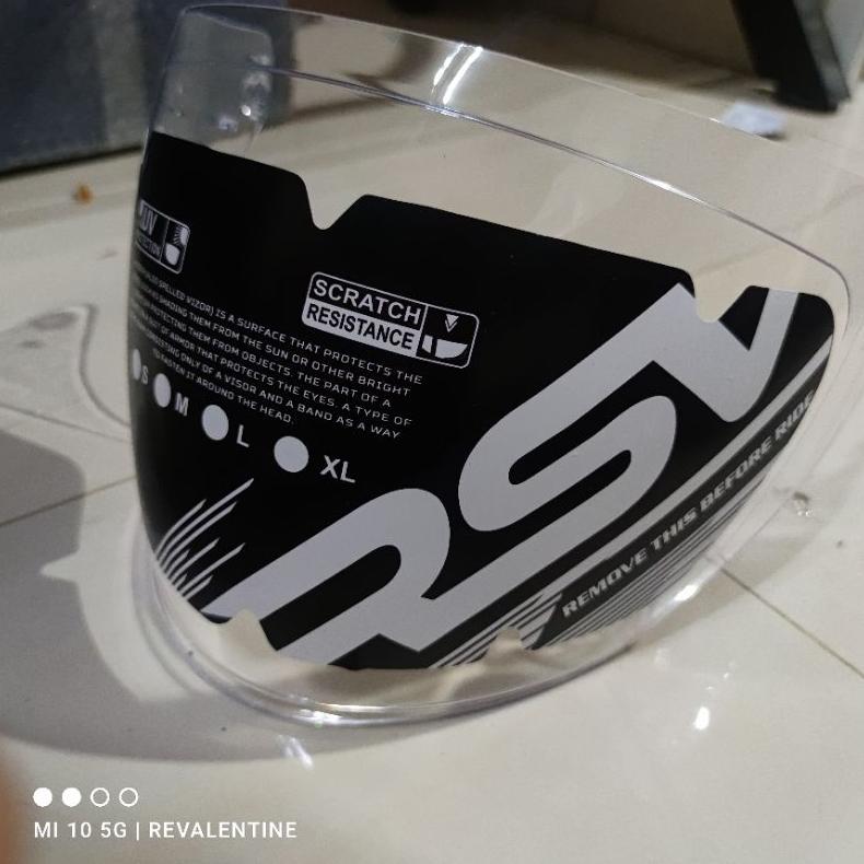 VISOR RSV NEW WINDTAIL & SV300 CLEAR ORIGINAL | KACA HELM CLEAR BENING HALF FACE SV 300 WIND TAIL OR