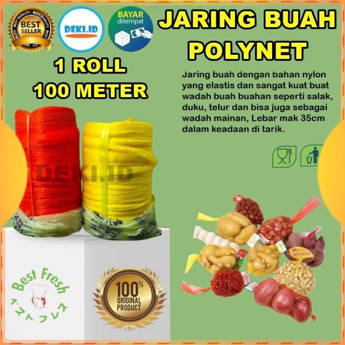Bebasaja- Jaring Buah Polynet Roll 100 M Fruit Cover Plastik Pembungkus