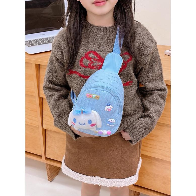 SLING BAG ANAK KARAKTER SANRIO MELODY / TAS SELEMPANG ANAK SANRIO / RANSEL DEPAN BELAKANG SANRIO MEL