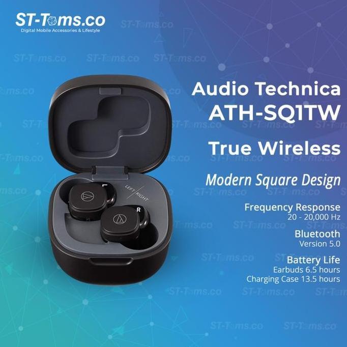 Larisjaminan- Audio Technica Ath-Sq1Tw / Sq1 Tw Wireless Earbuds
