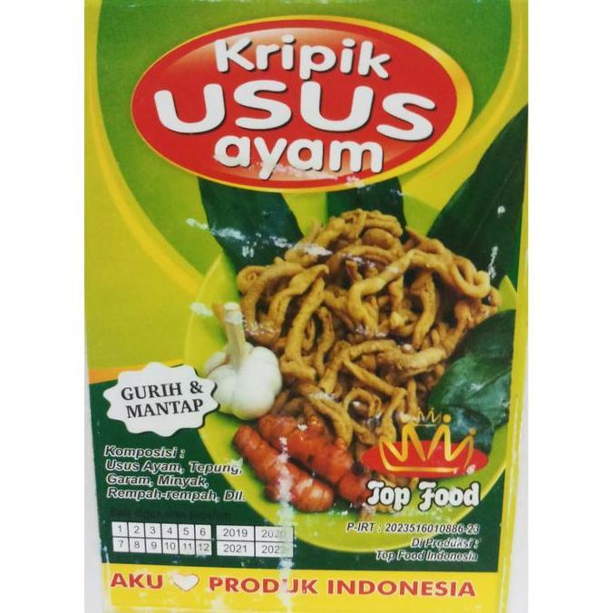 Tino- Keripik Usus 500Gr / Kripik Usus Ayam / Keripik Usus Kiloan / Keripik