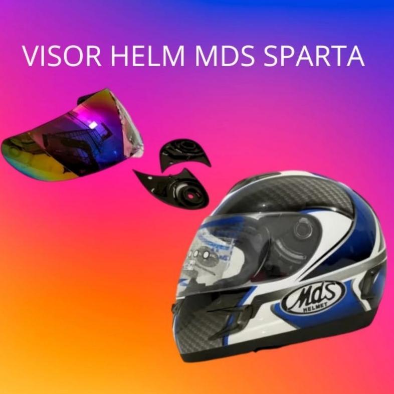 kaca helm MDS sparta full face + rachet visor helmet