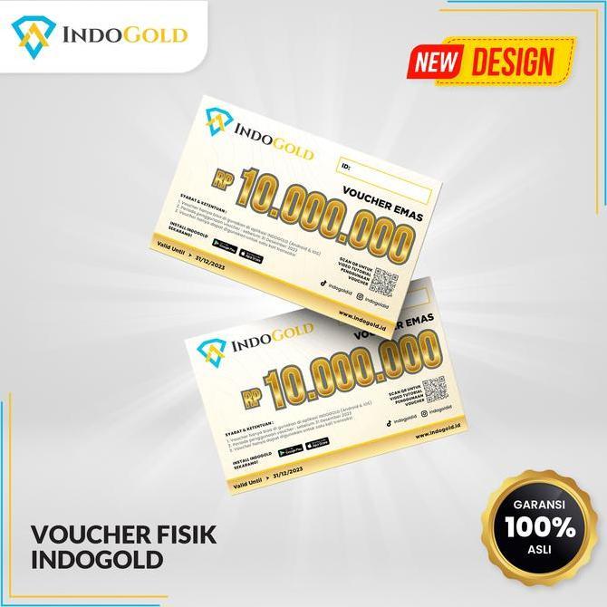 Voucher Fisik Indogold 10 Juta