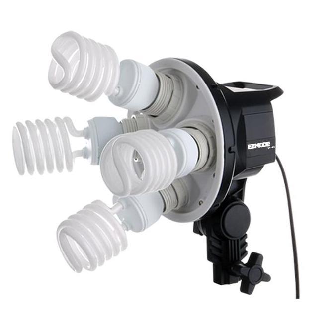 Bisainstan- Ezmode Studio Lhting Stand 4 Lamp + 4 Socket Octagon Softbox 80Cm