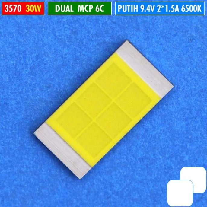 CHIP LED 3570 30W 6C DUAL PUTIH PUTIH MCP LASER D2 BILED RTD AES 9V