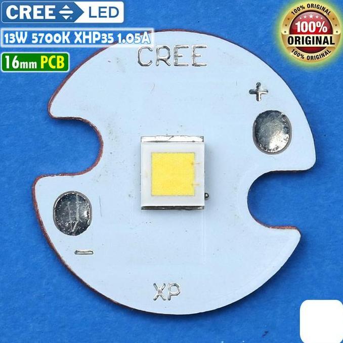 CREE 13W XHP35 HI PUTIH 5700K 12V XHP 35 MATA LED SOROT TEMBAK 16MM 1A