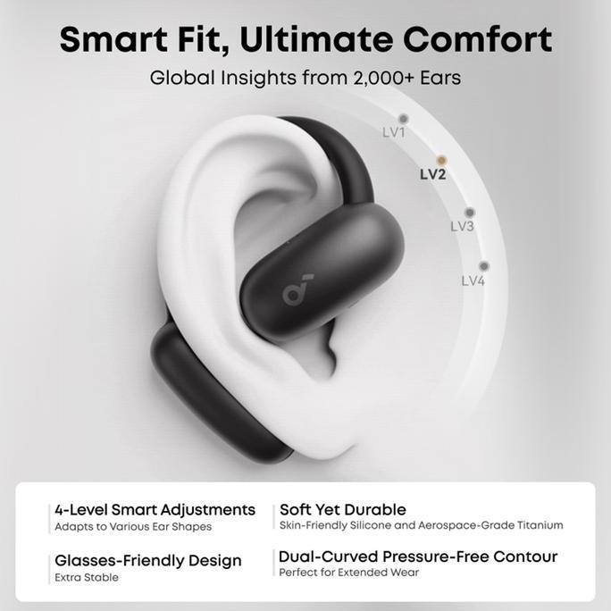 Larisjaminan- Soundcore By Anker Aerofit Ows Open Ear Earbuds Hi-Res Wireless Audio Ldac Ai Clear S 