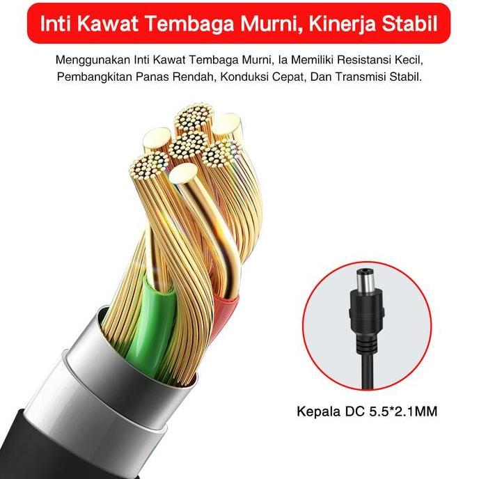 Closeup- Xihancam Adaptor Cctv 1V A 3A Adaptor Switching Dc 1V Adaptor Charger Power Supply 1V