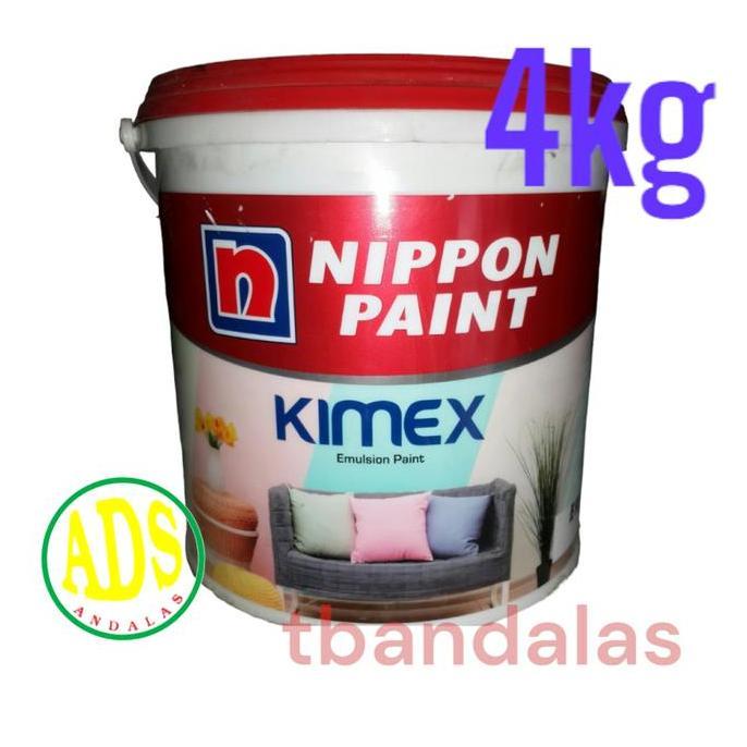 TERBARU - KIMEX Cat air Cat tembok Nippon paint 5 kg galon Putih ,putih kebiruan