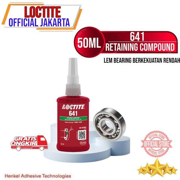 dayyci.shop- LOCTITE 641 Retaining Compound Lem 641 50 ml Lem Bearing Lem Shaft Loctite 641 50ml Dis