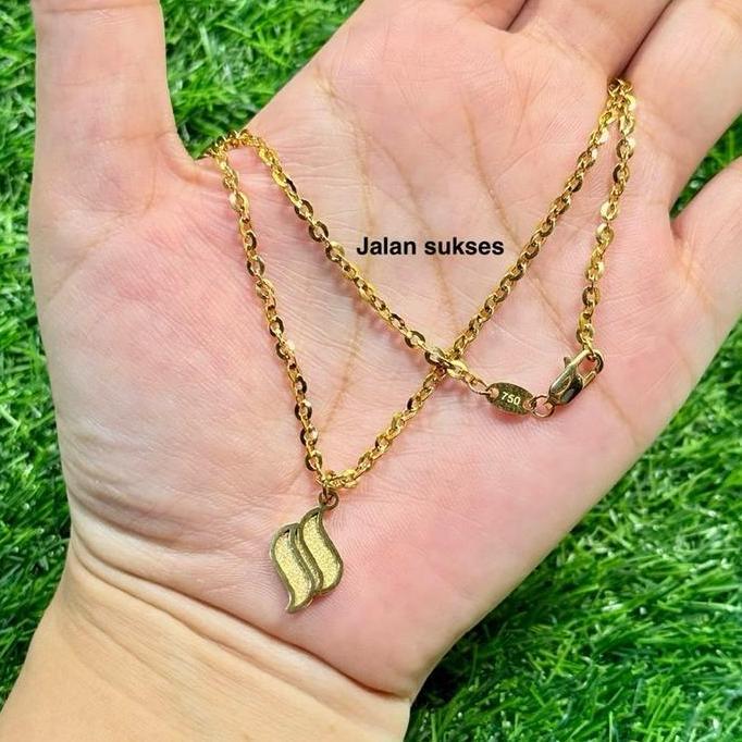 Elleria- (Kait Lobster 750) Kalung Nkaca Simpel Meh Model Mirip Emas