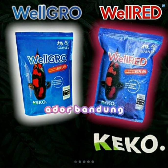 Afterday- Wellgro / Wellred Pakan Ikan Koi Kg Pelet
