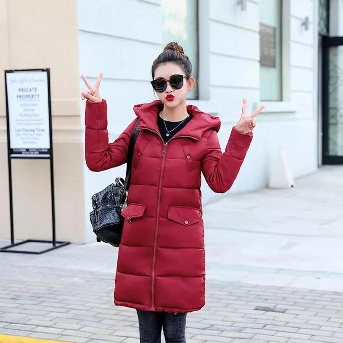 PREMIUM JAKET WINTER WANITA LONG COAT MUSIM DINGIN JAKET WATERPROOF PREMIUM