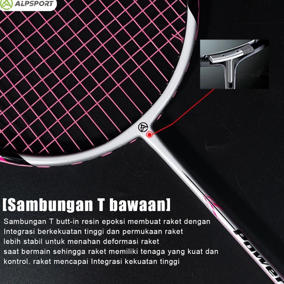 New Deals Alpsport New Power 4U G5 100% Serat Karbon Penuh Desain Asli 22-28Lbs 24T Raket Bulutangki